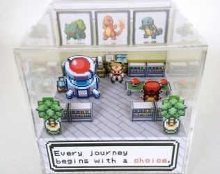 Pokemon 3D Diorama Cube